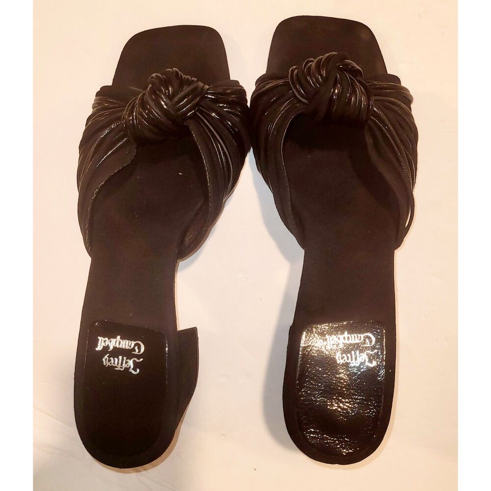 Jeffrey Campbell Women's Leather Knotted Slides. Size 10. New